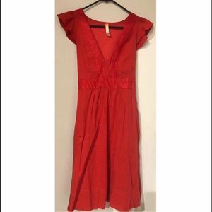 NWOT Red Anthropologie with pockets
